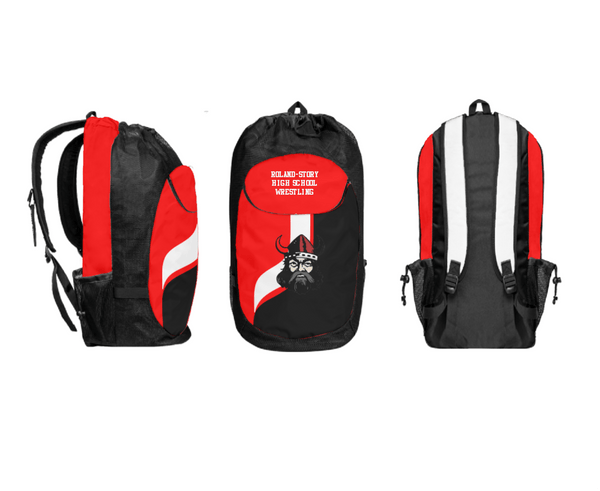 Gear Bag, Roland-Story High School Wrestling, Wrestling, Teamtime, Team time, sublimation, custom sports apparel, team uniforms, spirit wear, spiritwear, sports uniforms, custom shirts, team store, custom team store, fundraiser sports, apparel fundraiser
