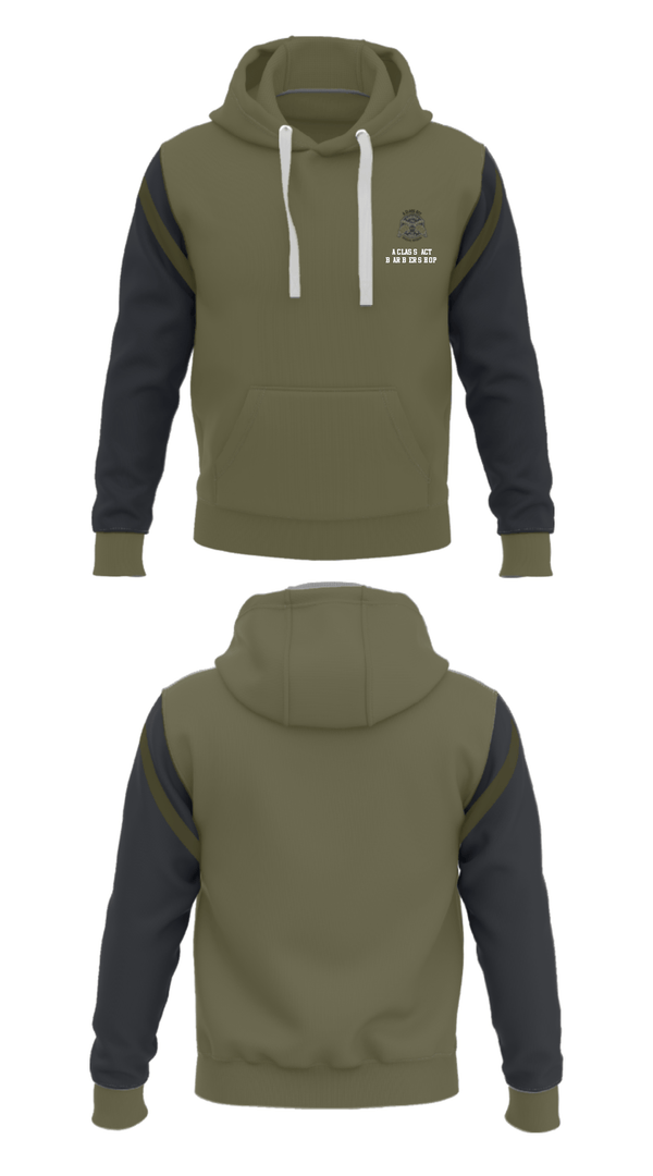 Hoodie, A class act barbershop, , Teamtime, Team time, sublimation, custom sports apparel, team uniforms, spirit wear, spiritwear, sports uniforms, custom shirts, team store, custom team store, fundraiser sports, apparel fundraiser