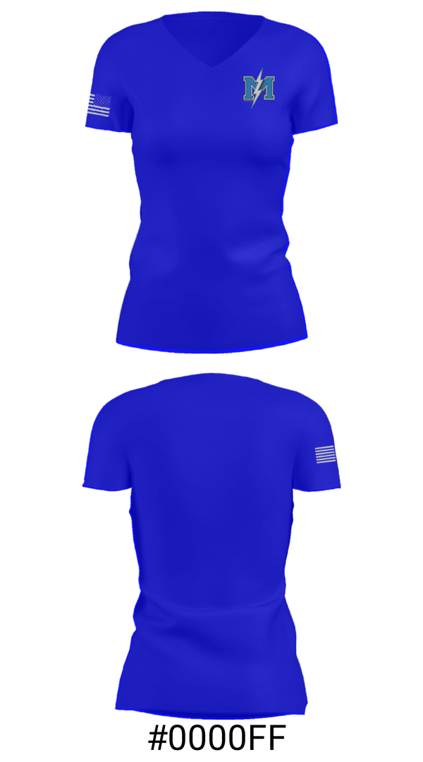 Women's Short Sleeve Vneck Shirt, Martinsville Senior High School Basketball, Women's Basketball, Teamtime, Team time, sublimation, custom sports apparel, team uniforms, spirit wear, spiritwear, sports uniforms, custom shirts, team store, custom team store, fundraiser sports, apparel fundraiser