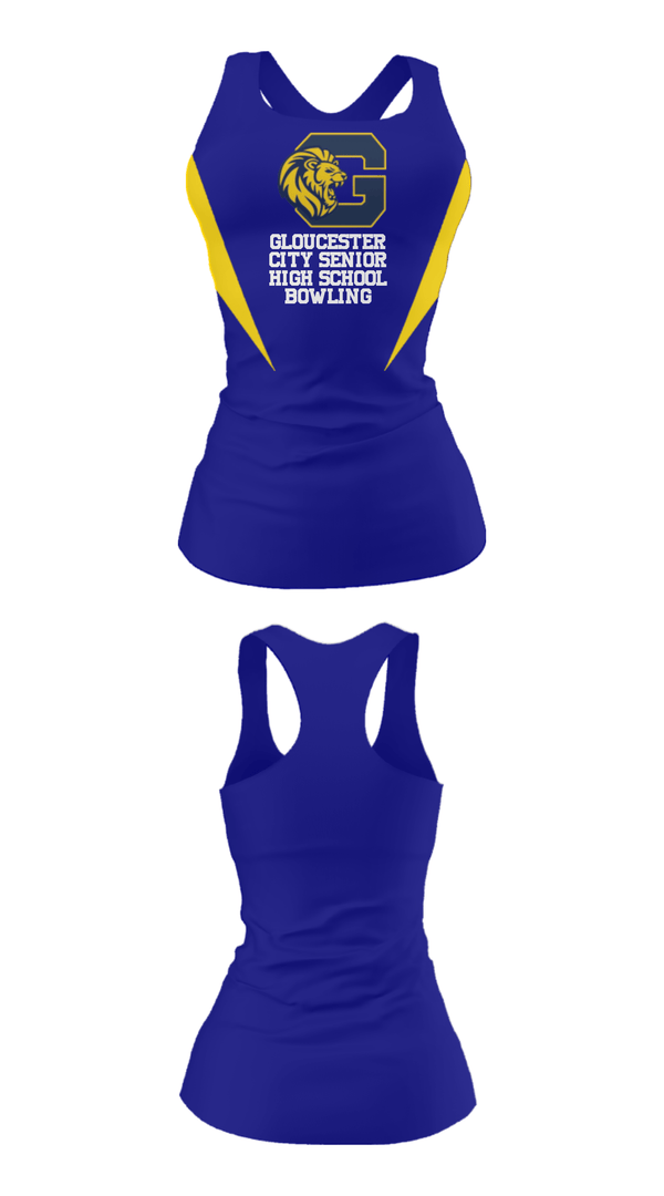 Tank Top, Gloucester City Senior High School Bowling, Bowling, Teamtime, Team time, sublimation, custom sports apparel, team uniforms, spirit wear, spiritwear, sports uniforms, custom shirts, team store, custom team store, fundraiser sports, apparel fundraiser
