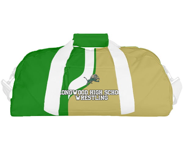 Duffle Bag, Longwood High School Wrestling, Wrestling, Teamtime, Team time, sublimation, custom sports apparel, team uniforms, spirit wear, spiritwear, sports uniforms, custom shirts, team store, custom team store, fundraiser sports, apparel fundraiser