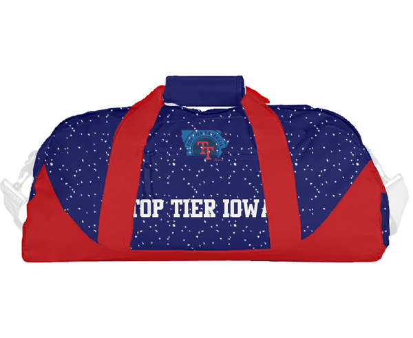 Duffle Bag, Top Tier Iowa, Baseball, Teamtime, Team time, sublimation, custom sports apparel, team uniforms, spirit wear, spiritwear, sports uniforms, custom shirts, team store, custom team store, fundraiser sports, apparel fundraiser