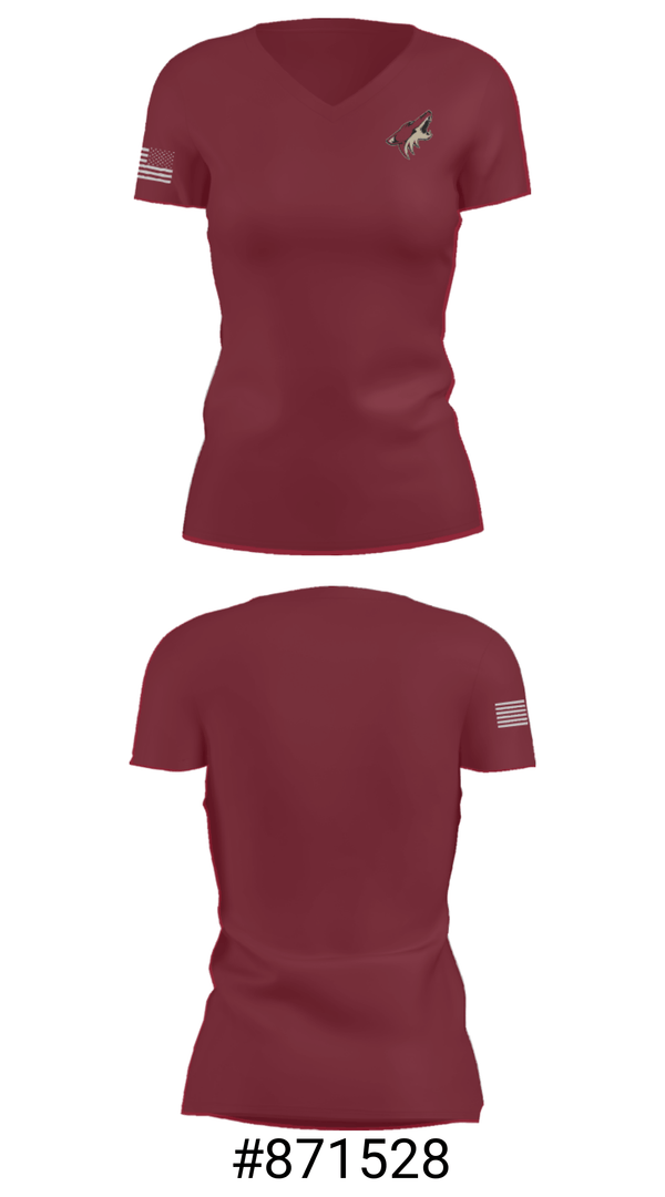 Women's Short Sleeve Vneck Shirt, Kittitas Middle School Wrestling, Wrestling, Teamtime, Team time, sublimation, custom sports apparel, team uniforms, spirit wear, spiritwear, sports uniforms, custom shirts, team store, custom team store, fundraiser sports, apparel fundraiser