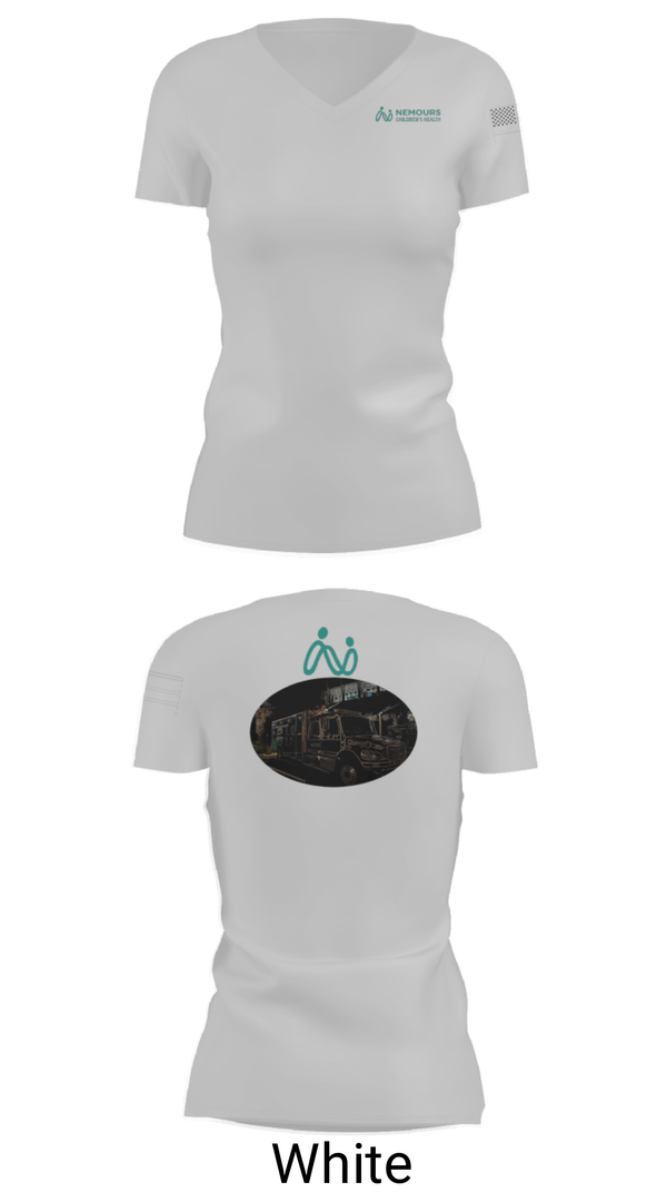 Women's Short Sleeve Vneck Shirt, NEMOURS CHILDRENS HOSPITAL, , Teamtime, Team time, sublimation, custom sports apparel, team uniforms, spirit wear, spiritwear, sports uniforms, custom shirts, team store, custom team store, fundraiser sports, apparel fundraiser