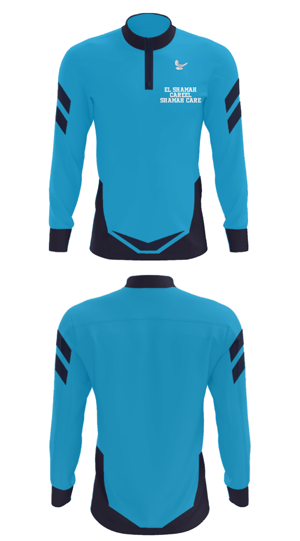 Quarter Zip Jacket, EL SHAMAH CAREEL SHAMAH CARE, , Teamtime, Team time, sublimation, custom sports apparel, team uniforms, spirit wear, spiritwear, sports uniforms, custom shirts, team store, custom team store, fundraiser sports, apparel fundraiser