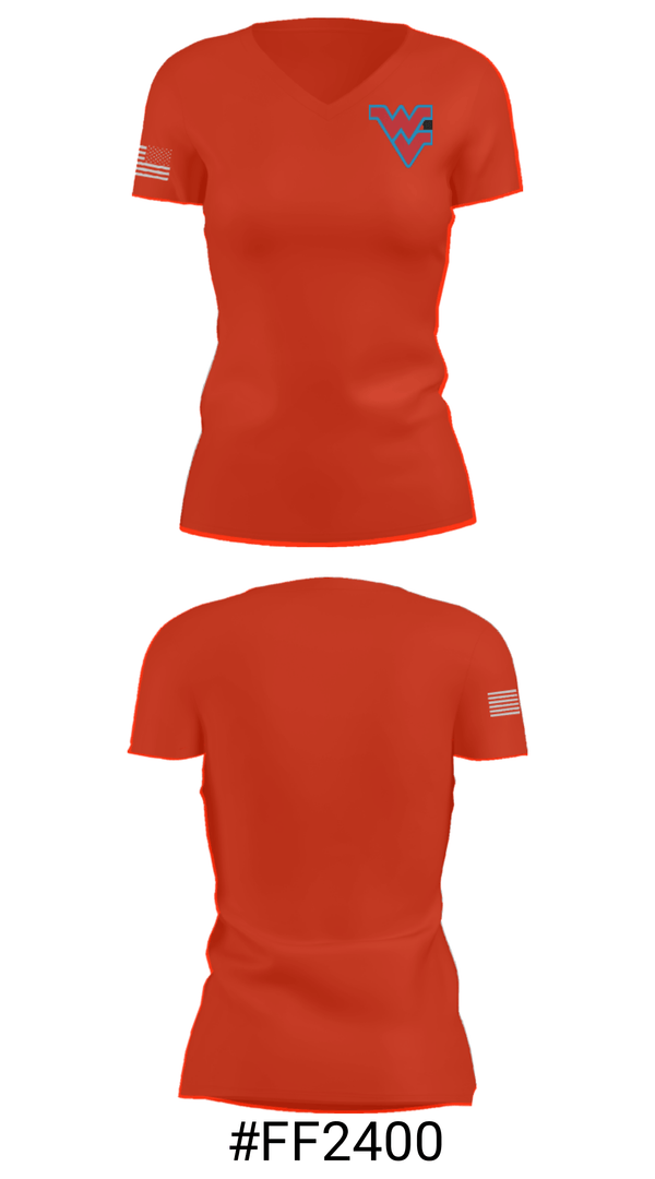 Women's Short Sleeve Vneck Shirt, West Valley High School Wrestling, Wrestling, Teamtime, Team time, sublimation, custom sports apparel, team uniforms, spirit wear, spiritwear, sports uniforms, custom shirts, team store, custom team store, fundraiser sports, apparel fundraiser
