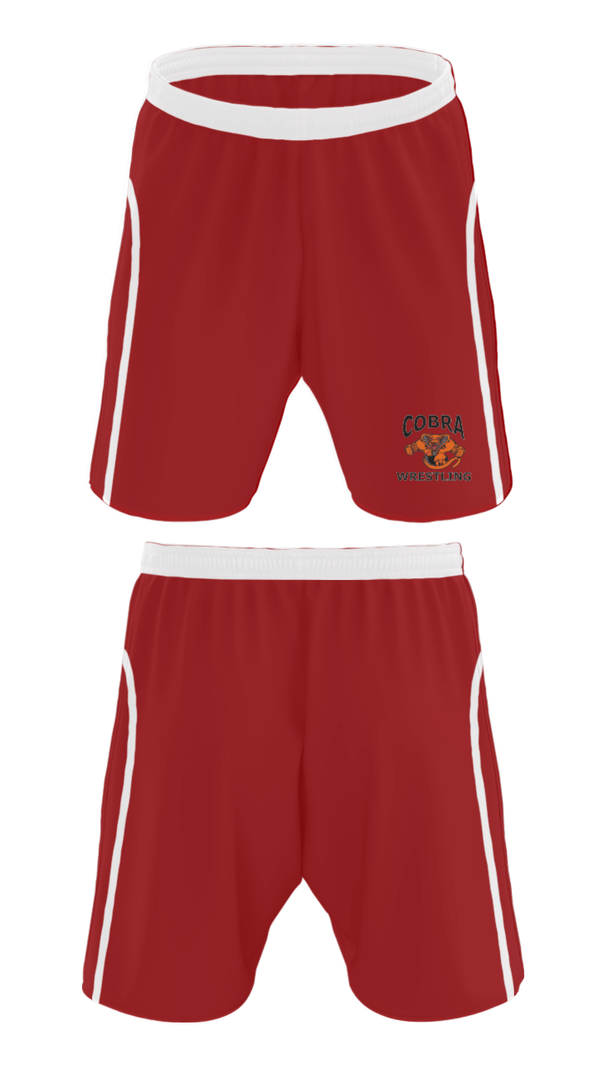 Athletic Shorts With Pockets, Cobra Wrestling Club, Wrestling, Teamtime, Team time, sublimation, custom sports apparel, team uniforms, spirit wear, spiritwear, sports uniforms, custom shirts, team store, custom team store, fundraiser sports, apparel fundraiser