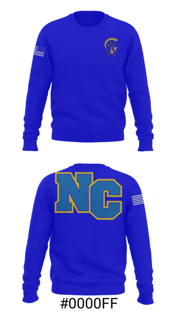 Crew Neck Sweatshirt, North County Middle School Basketball, Women's Basketball, Teamtime, Team time, sublimation, custom sports apparel, team uniforms, spirit wear, spiritwear, sports uniforms, custom shirts, team store, custom team store, fundraiser sports, apparel fundraiser