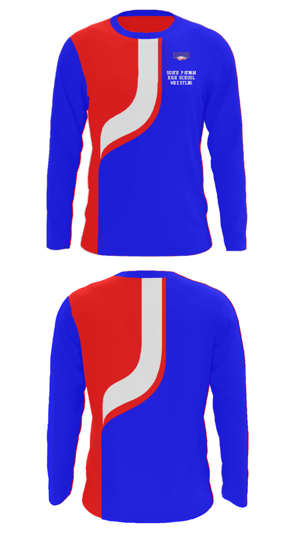 Long Sleeve Performance Shirt, South Putnam High School Wrestling, Wrestling, Teamtime, Team time, sublimation, custom sports apparel, team uniforms, spirit wear, spiritwear, sports uniforms, custom shirts, team store, custom team store, fundraiser sports, apparel fundraiser