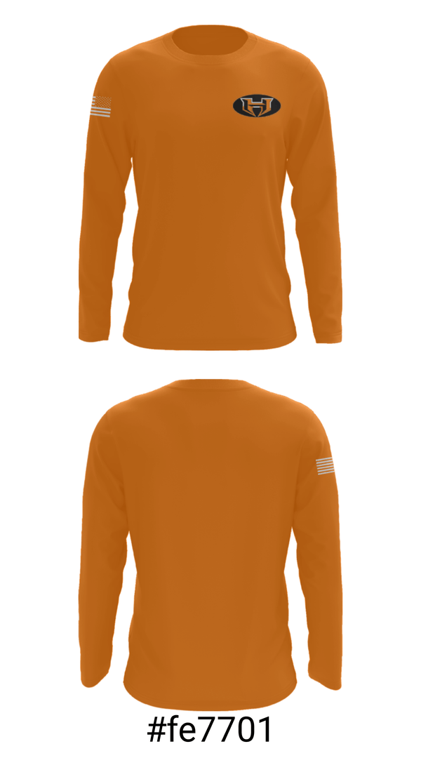 Long Sleeve Performance Shirt, Hillsboro High School Basketball, Men's Basketball, Teamtime, Team time, sublimation, custom sports apparel, team uniforms, spirit wear, spiritwear, sports uniforms, custom shirts, team store, custom team store, fundraiser sports, apparel fundraiser