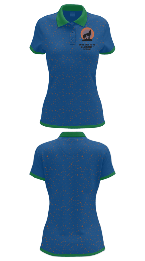 Women's Short Sleeve Performance Polo, Mountain Shadows Elementary School, Spirit Store, Teamtime, Team time, sublimation, custom sports apparel, team uniforms, spirit wear, spiritwear, sports uniforms, custom shirts, team store, custom team store, fundraiser sports, apparel fundraiser