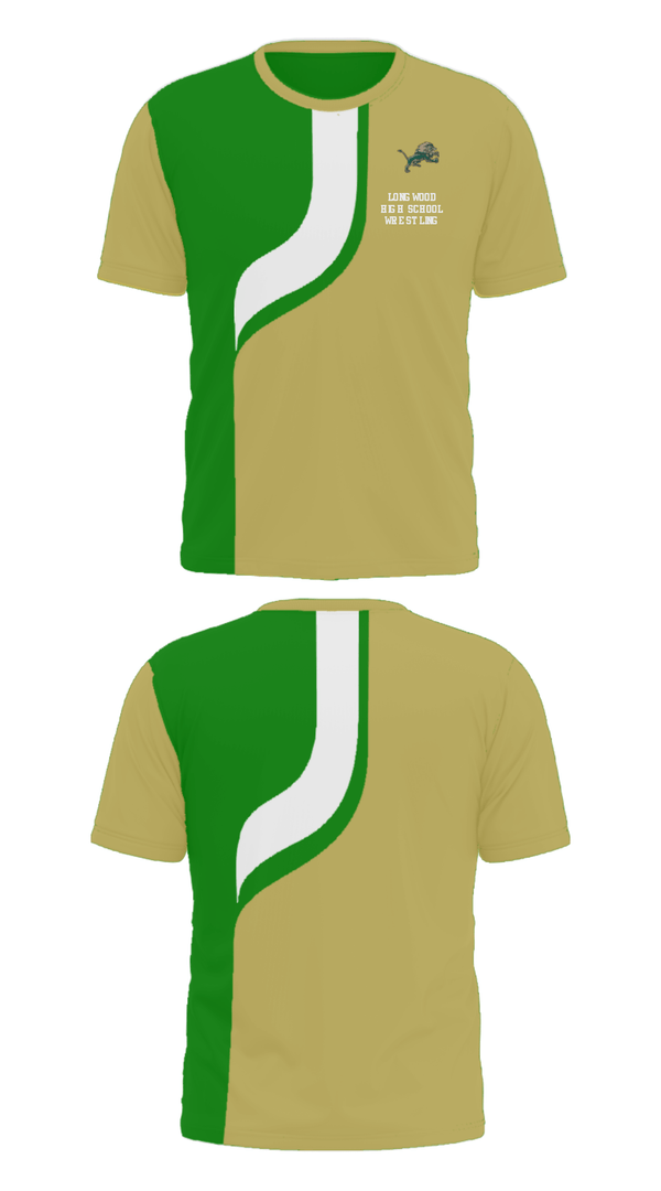 Short Sleeve Performance Shirt, Longwood High School Wrestling, Wrestling, Teamtime, Team time, sublimation, custom sports apparel, team uniforms, spirit wear, spiritwear, sports uniforms, custom shirts, team store, custom team store, fundraiser sports, apparel fundraiser