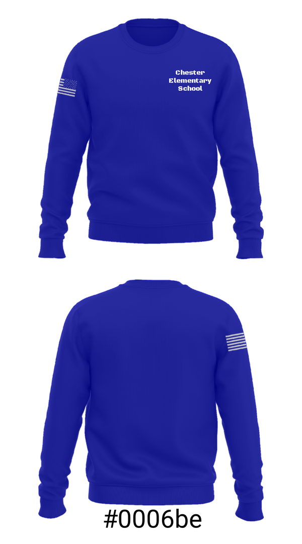 Crew Neck Sweatshirt, Chester Elementary School, Spirit Store, Teamtime, Team time, sublimation, custom sports apparel, team uniforms, spirit wear, spiritwear, sports uniforms, custom shirts, team store, custom team store, fundraiser sports, apparel fundraiser