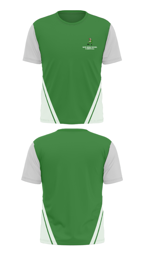 Short Sleeve Performance Shirt, Davis Middle School Basketball, Men's Basketball, Teamtime, Team time, sublimation, custom sports apparel, team uniforms, spirit wear, spiritwear, sports uniforms, custom shirts, team store, custom team store, fundraiser sports, apparel fundraiser