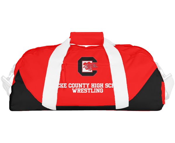Duffle Bag, Cocke County High School Wrestling, Wrestling, Teamtime, Team time, sublimation, custom sports apparel, team uniforms, spirit wear, spiritwear, sports uniforms, custom shirts, team store, custom team store, fundraiser sports, apparel fundraiser