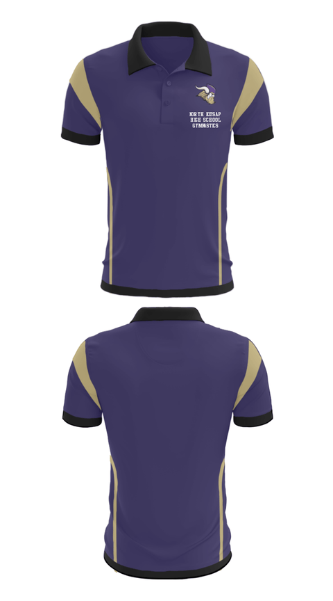 Short Sleeve Performance Polo, North Kitsap High School Gymnastics, Spirit Store, Teamtime, Team time, sublimation, custom sports apparel, team uniforms, spirit wear, spiritwear, sports uniforms, custom shirts, team store, custom team store, fundraiser sports, apparel fundraiser