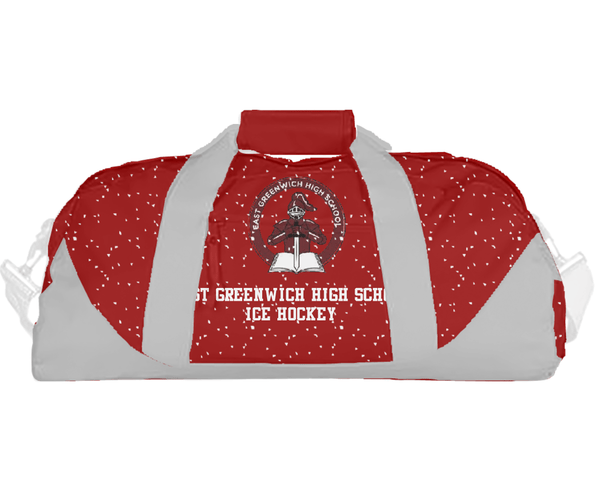 Duffle Bag, East Greenwich High School Ice Hockey, Ice Hockey, Teamtime, Team time, sublimation, custom sports apparel, team uniforms, spirit wear, spiritwear, sports uniforms, custom shirts, team store, custom team store, fundraiser sports, apparel fundraiser