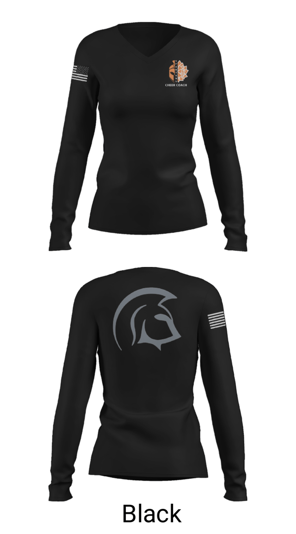 Women's Long Sleeve Vneck Shirt, Silverdale Spartans, Men's Basketball, Teamtime, Team time, sublimation, custom sports apparel, team uniforms, spirit wear, spiritwear, sports uniforms, custom shirts, team store, custom team store, fundraiser sports, apparel fundraiser