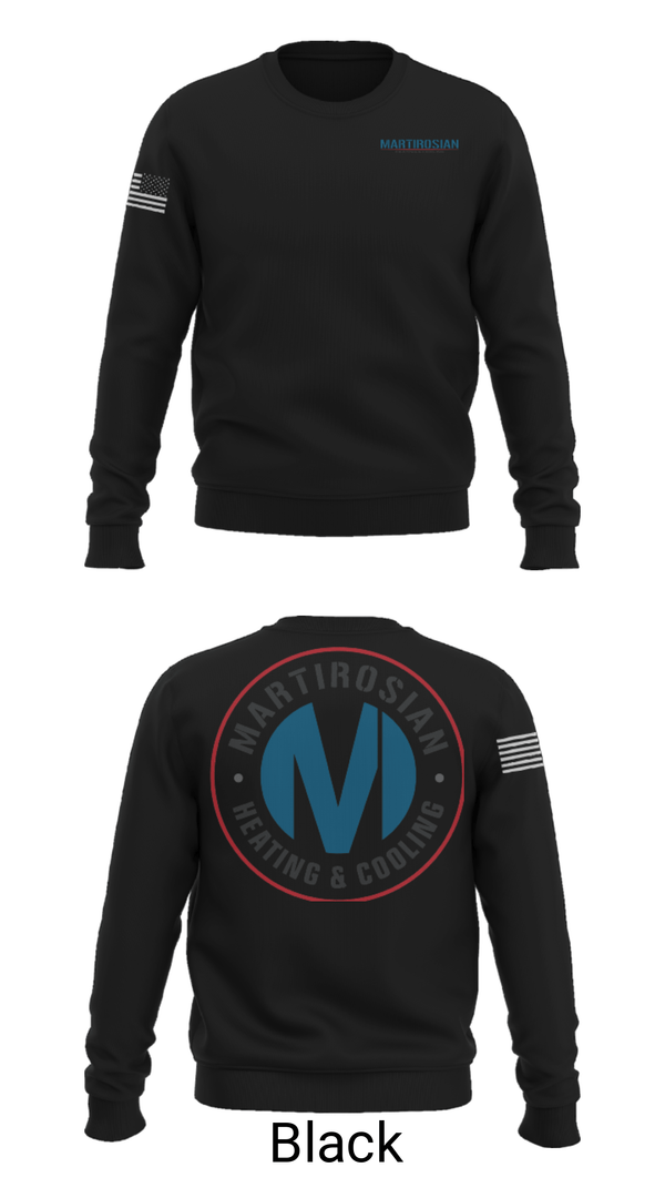 Crew Neck Sweatshirt, Martirosian Heating and Cooling, , Teamtime, Team time, sublimation, custom sports apparel, team uniforms, spirit wear, spiritwear, sports uniforms, custom shirts, team store, custom team store, fundraiser sports, apparel fundraiser