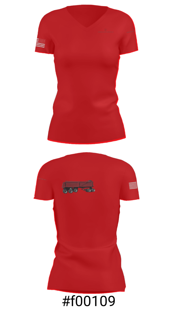 Women's Short Sleeve Vneck Shirt, Jabien & Payton trucking LLC, , Teamtime, Team time, sublimation, custom sports apparel, team uniforms, spirit wear, spiritwear, sports uniforms, custom shirts, team store, custom team store, fundraiser sports, apparel fundraiser