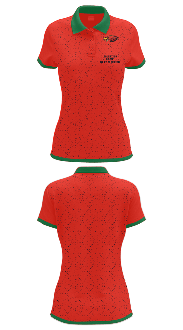 Women's Short Sleeve Performance Polo, Southern Boone Wrestling Club, Wrestling, Teamtime, Team time, sublimation, custom sports apparel, team uniforms, spirit wear, spiritwear, sports uniforms, custom shirts, team store, custom team store, fundraiser sports, apparel fundraiser