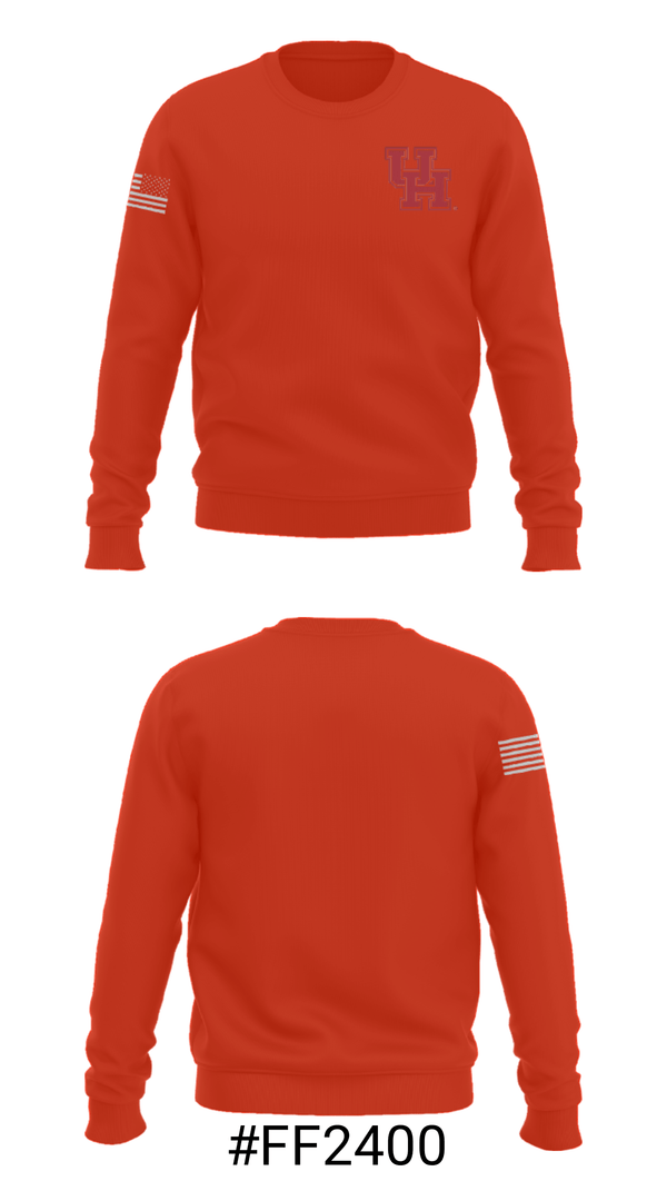 Crew Neck Sweatshirt, University Of Houston Diving, Spirit Store, Teamtime, Team time, sublimation, custom sports apparel, team uniforms, spirit wear, spiritwear, sports uniforms, custom shirts, team store, custom team store, fundraiser sports, apparel fundraiser