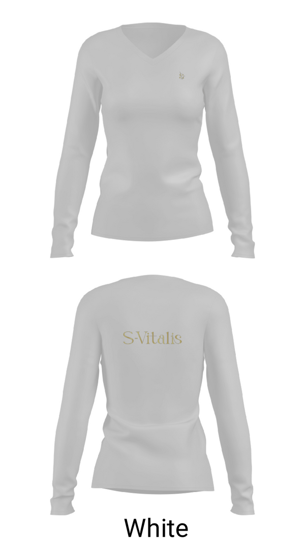 Women's Long Sleeve Vneck Shirt, S-VitalisS-Vitalis, , Teamtime, Team time, sublimation, custom sports apparel, team uniforms, spirit wear, spiritwear, sports uniforms, custom shirts, team store, custom team store, fundraiser sports, apparel fundraiser