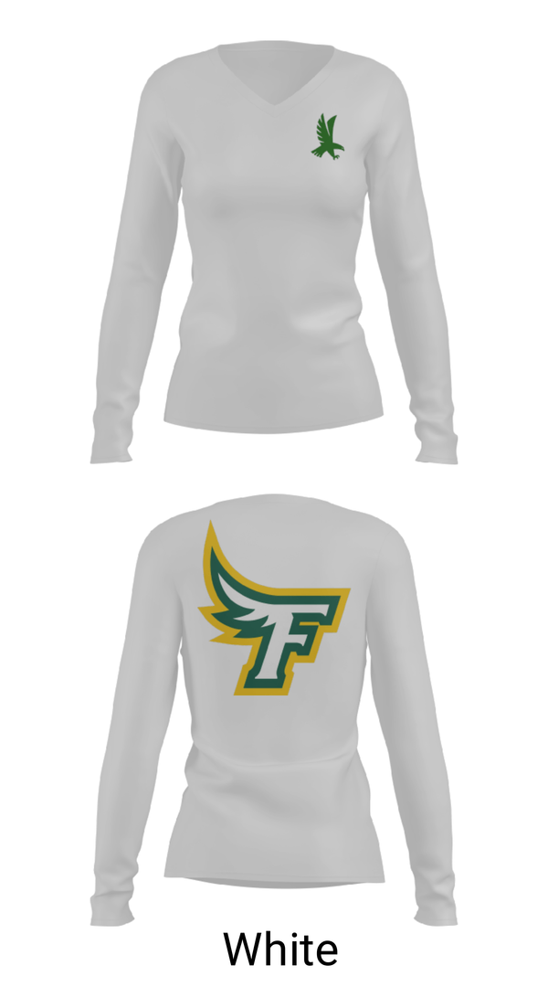 Women's Long Sleeve Vneck Shirt, Akron Firestone High School Wresling, Wrestling, Teamtime, Team time, sublimation, custom sports apparel, team uniforms, spirit wear, spiritwear, sports uniforms, custom shirts, team store, custom team store, fundraiser sports, apparel fundraiser