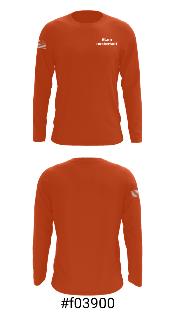 Long Sleeve Performance Shirt, Slam Basketball, Women's Basketball, Teamtime, Team time, sublimation, custom sports apparel, team uniforms, spirit wear, spiritwear, sports uniforms, custom shirts, team store, custom team store, fundraiser sports, apparel fundraiser