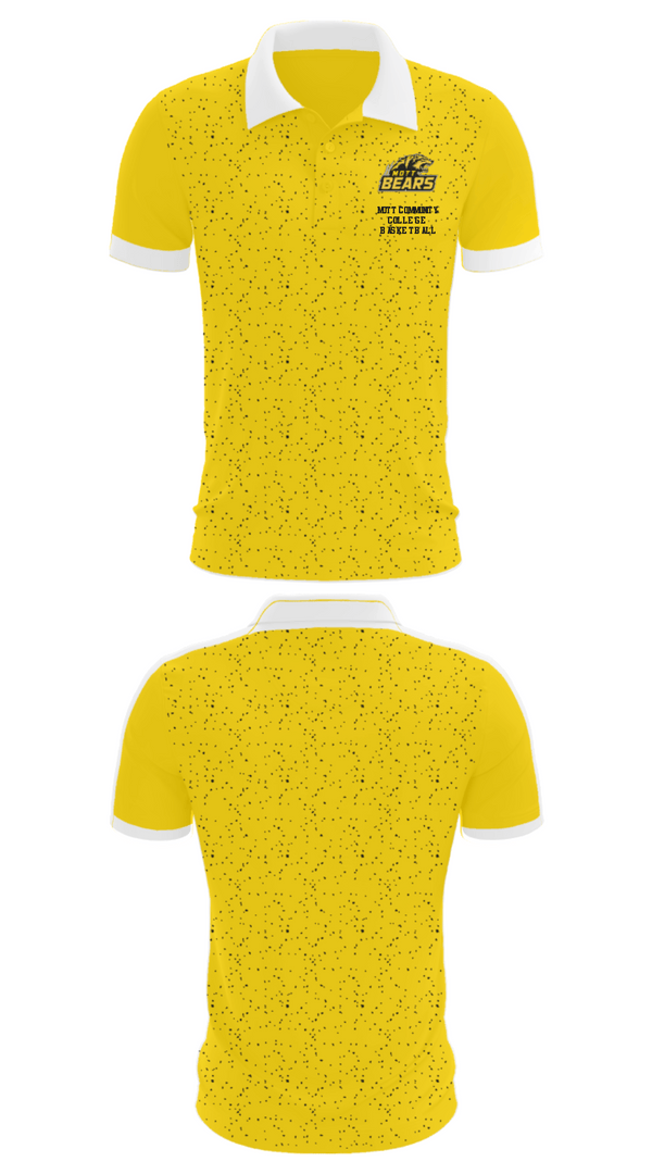 Short Sleeve Performance Polo, Mott Community College Basketball, Men's Basketball, Teamtime, Team time, sublimation, custom sports apparel, team uniforms, spirit wear, spiritwear, sports uniforms, custom shirts, team store, custom team store, fundraiser sports, apparel fundraiser