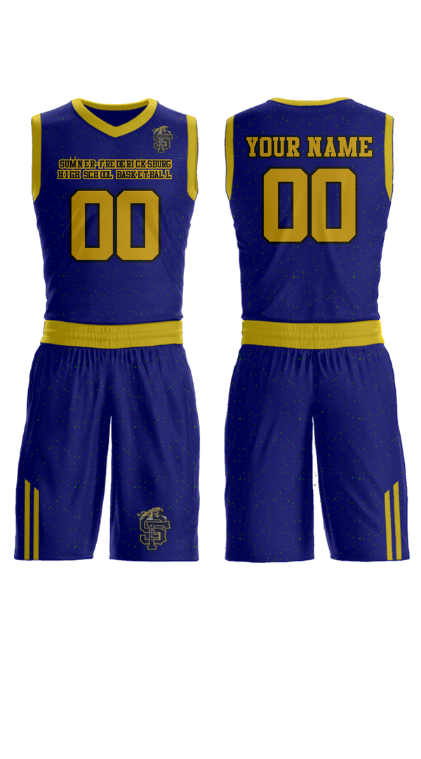 Womens Reversible Basketball Jersey, Sumner-Fredericksburg High School Basketball, Women's Basketball, Teamtime, Team time, sublimation, custom sports apparel, team uniforms, spirit wear, spiritwear, sports uniforms, custom shirts, team store, custom team store, fundraiser sports, apparel fundraiser