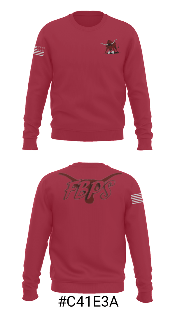 Crew Neck Sweatshirt, Fort Benton School, Spirit Store, Teamtime, Team time, sublimation, custom sports apparel, team uniforms, spirit wear, spiritwear, sports uniforms, custom shirts, team store, custom team store, fundraiser sports, apparel fundraiser