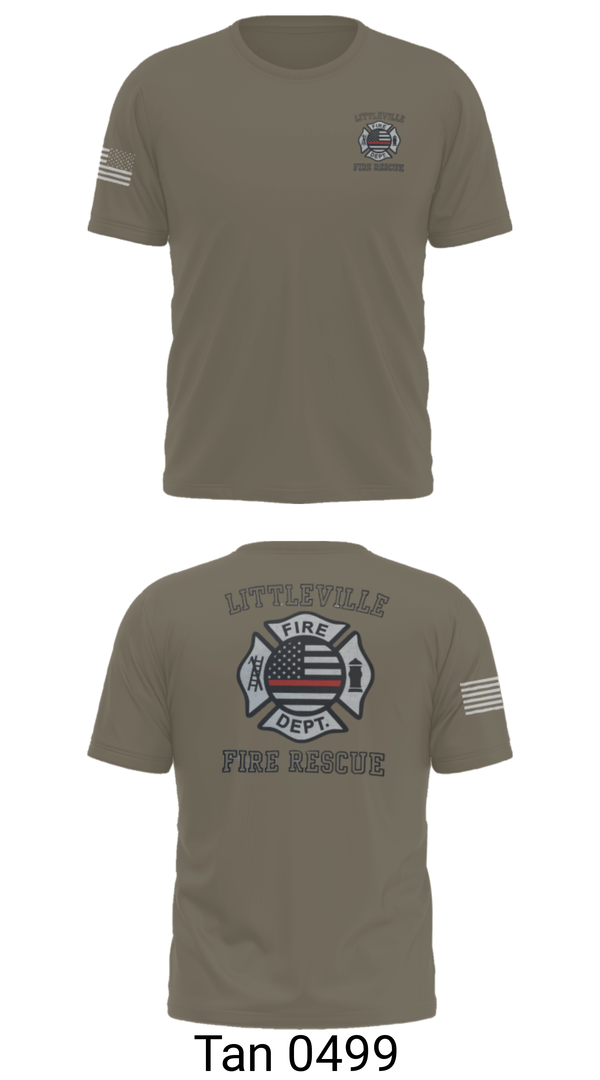 Short Sleeve Performance Shirt, Littleville Fire & Rescue, Fire Department, Teamtime, Team time, sublimation, custom sports apparel, team uniforms, spirit wear, spiritwear, sports uniforms, custom shirts, team store, custom team store, fundraiser sports, apparel fundraiser