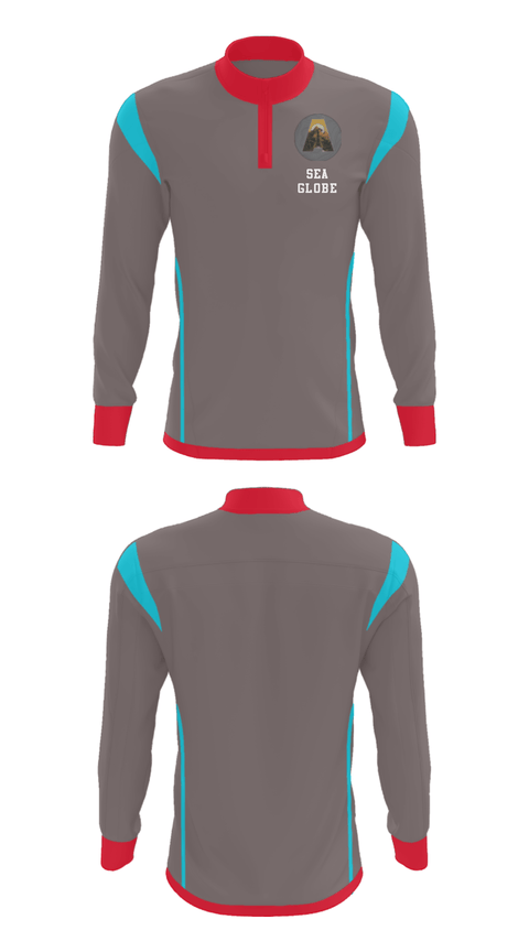 Quarter Zip Jacket, Sea globe, , Teamtime, Team time, sublimation, custom sports apparel, team uniforms, spirit wear, spiritwear, sports uniforms, custom shirts, team store, custom team store, fundraiser sports, apparel fundraiser