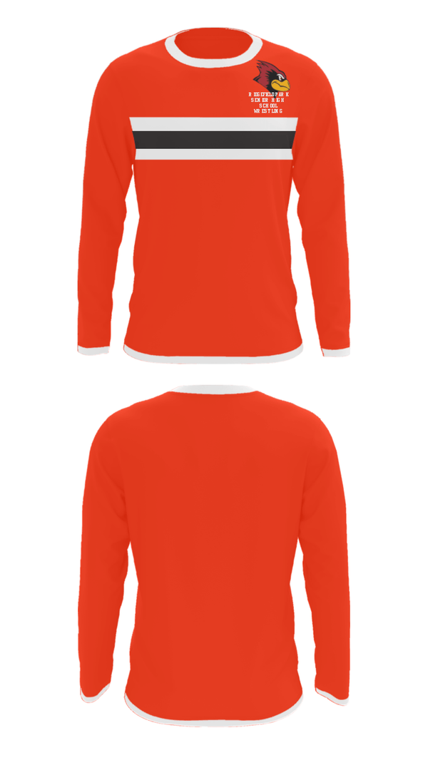 Long Sleeve Performance Shirt, Ridgefield Park Senior High School Wrestling, Wrestling, Teamtime, Team time, sublimation, custom sports apparel, team uniforms, spirit wear, spiritwear, sports uniforms, custom shirts, team store, custom team store, fundraiser sports, apparel fundraiser