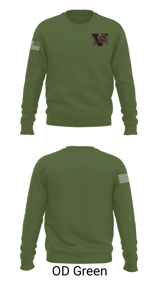 Crew Neck Sweatshirt, Vernon Middle School, Spirit Store, Teamtime, Team time, sublimation, custom sports apparel, team uniforms, spirit wear, spiritwear, sports uniforms, custom shirts, team store, custom team store, fundraiser sports, apparel fundraiser