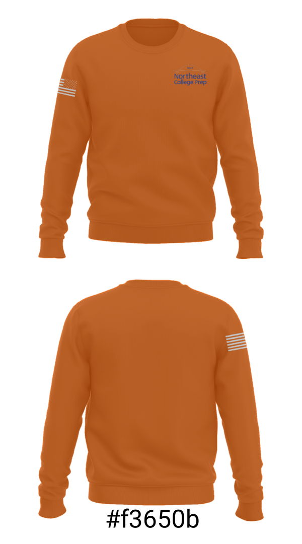 Crew Neck Sweatshirt, Northeast College Preparatory Charter School, Spirit Store, Teamtime, Team time, sublimation, custom sports apparel, team uniforms, spirit wear, spiritwear, sports uniforms, custom shirts, team store, custom team store, fundraiser sports, apparel fundraiser