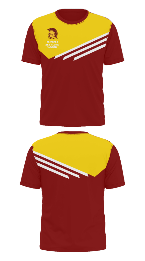 Short Sleeve Performance Shirt, Hillsboro High School Swimming, Swimming, Teamtime, Team time, sublimation, custom sports apparel, team uniforms, spirit wear, spiritwear, sports uniforms, custom shirts, team store, custom team store, fundraiser sports, apparel fundraiser