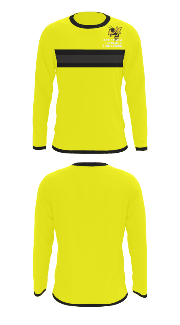 Long Sleeve Performance Shirt, Haynes Academy For Advanced Studies Swimming, Swimming, Teamtime, Team time, sublimation, custom sports apparel, team uniforms, spirit wear, spiritwear, sports uniforms, custom shirts, team store, custom team store, fundraiser sports, apparel fundraiser
