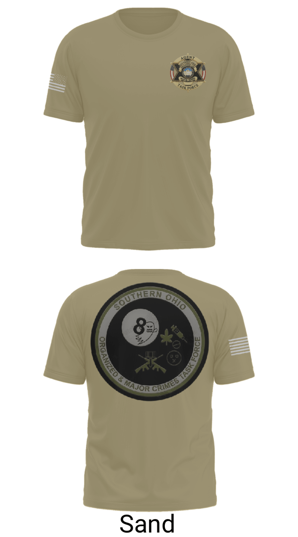 Short Sleeve Performance Shirt, Southern Ohio Organized and Major Crimes Task Force, Police, Teamtime, Team time, sublimation, custom sports apparel, team uniforms, spirit wear, spiritwear, sports uniforms, custom shirts, team store, custom team store, fundraiser sports, apparel fundraiser