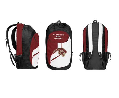 Gear Bag, Pelion Middle School Basketball, Women's Basketball, Teamtime, Team time, sublimation, custom sports apparel, team uniforms, spirit wear, spiritwear, sports uniforms, custom shirts, team store, custom team store, fundraiser sports, apparel fundraiser