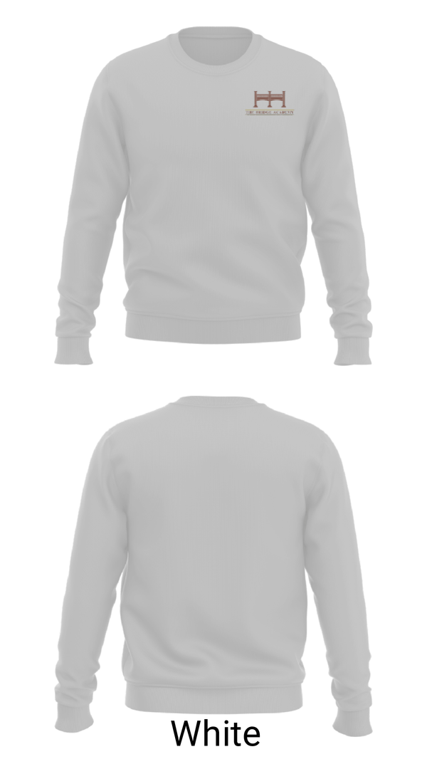 Crew Neck Sweatshirt, The Bridge Academy, Spirit Store, Teamtime, Team time, sublimation, custom sports apparel, team uniforms, spirit wear, spiritwear, sports uniforms, custom shirts, team store, custom team store, fundraiser sports, apparel fundraiser