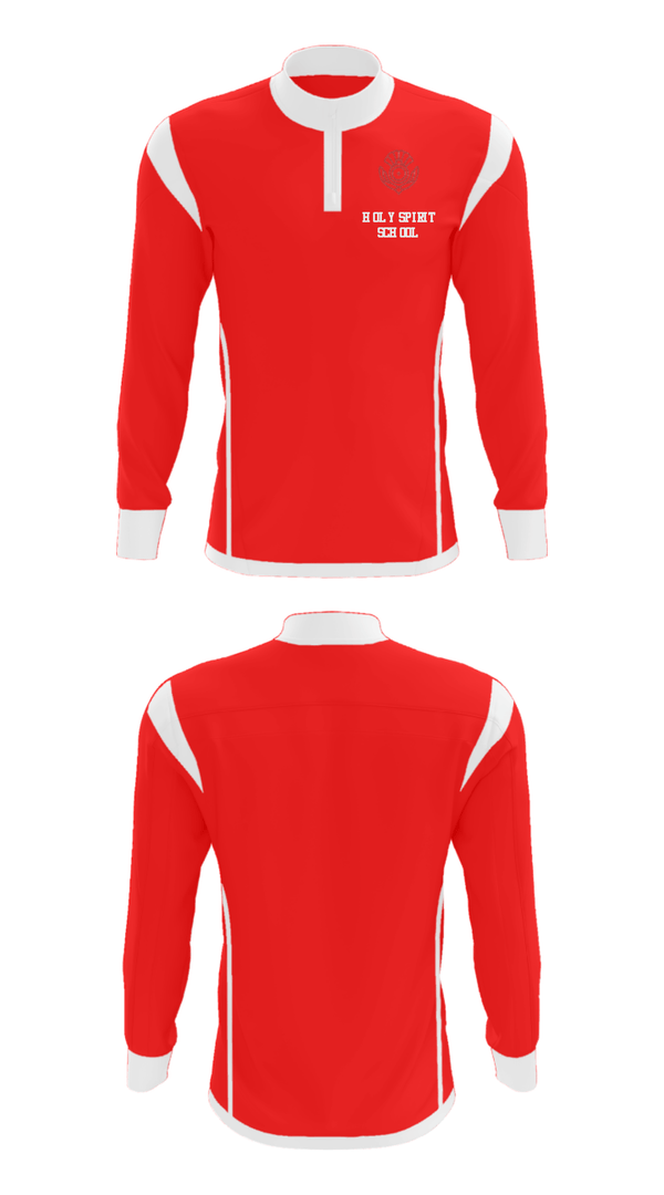 Quarter Zip Jacket, Holy Spirit School, Spirit Store, Teamtime, Team time, sublimation, custom sports apparel, team uniforms, spirit wear, spiritwear, sports uniforms, custom shirts, team store, custom team store, fundraiser sports, apparel fundraiser