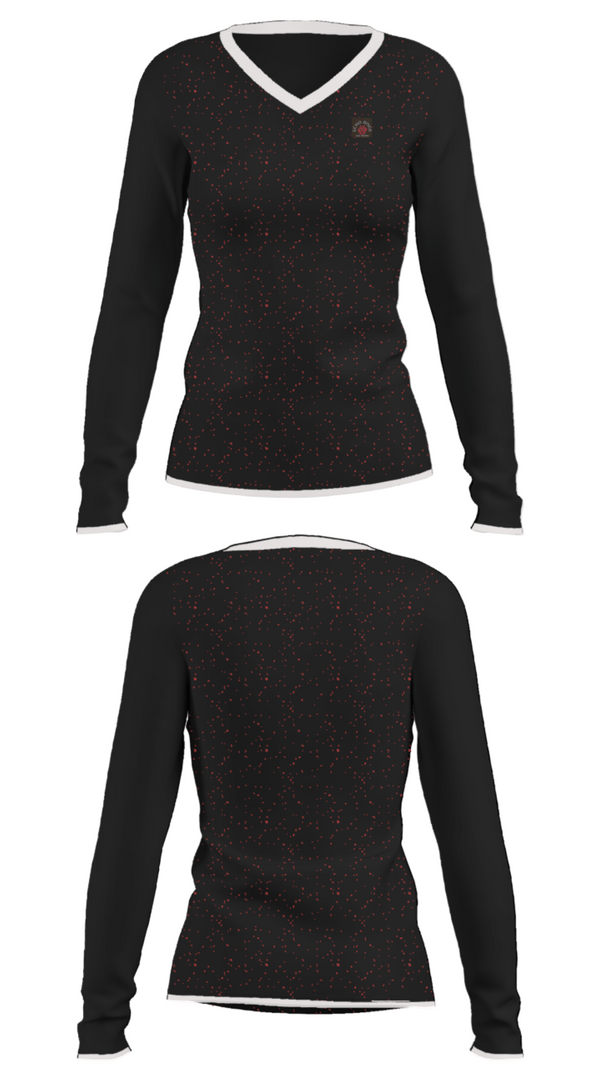 Women's Long Sleeve Vneck Shirt, Echo Dogs dog training, , Teamtime, Team time, sublimation, custom sports apparel, team uniforms, spirit wear, spiritwear, sports uniforms, custom shirts, team store, custom team store, fundraiser sports, apparel fundraiser