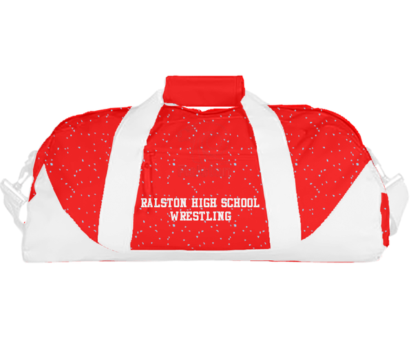 Duffle Bag, Ralston High School Wrestling, Wrestling, Teamtime, Team time, sublimation, custom sports apparel, team uniforms, spirit wear, spiritwear, sports uniforms, custom shirts, team store, custom team store, fundraiser sports, apparel fundraiser
