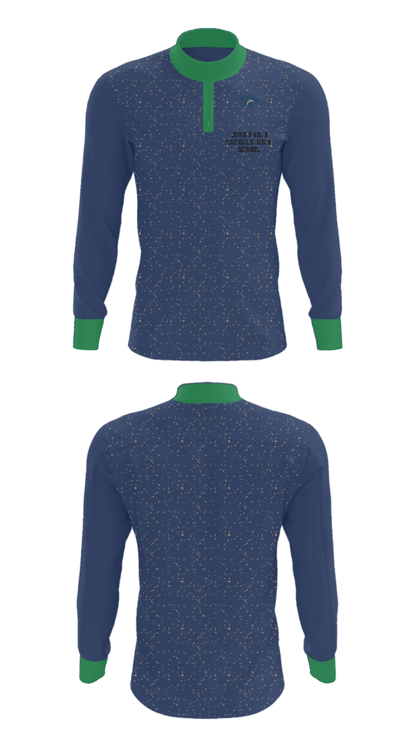 Quarter Zip Jacket, John Paul Ii Catholic High School, Spirit Store, Teamtime, Team time, sublimation, custom sports apparel, team uniforms, spirit wear, spiritwear, sports uniforms, custom shirts, team store, custom team store, fundraiser sports, apparel fundraiser