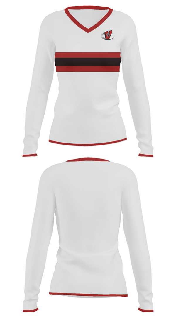 Women's Long Sleeve Vneck Shirt, Vestaburg High School Basketball, Men's Basketball, Teamtime, Team time, sublimation, custom sports apparel, team uniforms, spirit wear, spiritwear, sports uniforms, custom shirts, team store, custom team store, fundraiser sports, apparel fundraiser