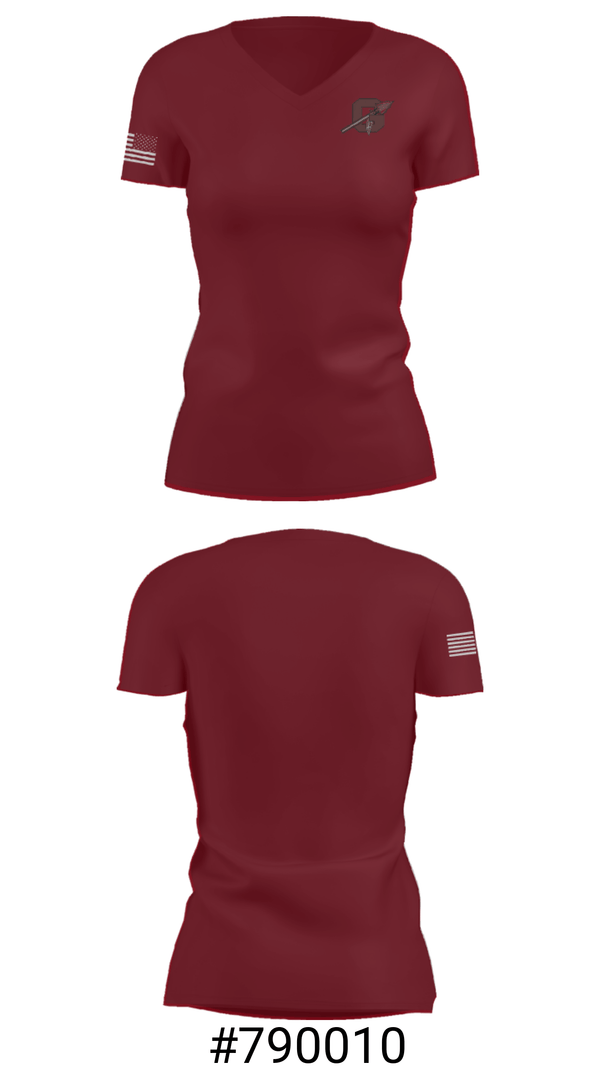Women's Short Sleeve Vneck Shirt, Ganado High School, Spirit Store, Teamtime, Team time, sublimation, custom sports apparel, team uniforms, spirit wear, spiritwear, sports uniforms, custom shirts, team store, custom team store, fundraiser sports, apparel fundraiser