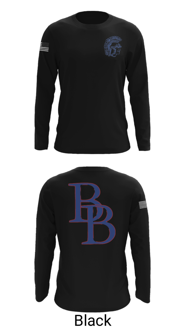 Long Sleeve Performance Shirt, Blind Brook High School Basketball, Men's Basketball, Teamtime, Team time, sublimation, custom sports apparel, team uniforms, spirit wear, spiritwear, sports uniforms, custom shirts, team store, custom team store, fundraiser sports, apparel fundraiser