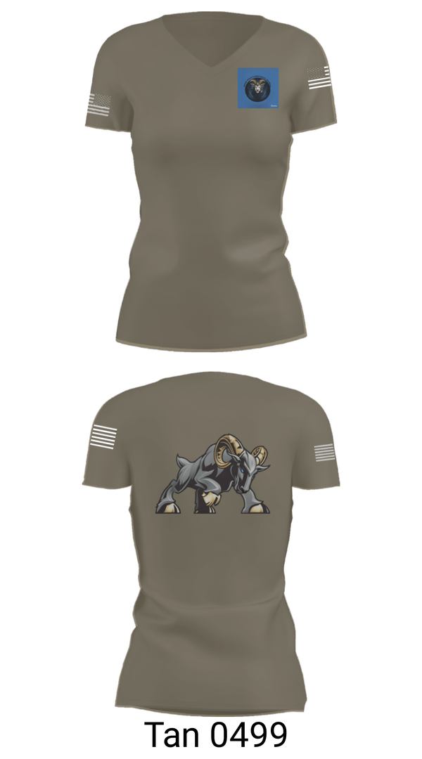 Women's Short Sleeve Vneck Shirt, , Army, Teamtime, Team time, sublimation, custom sports apparel, team uniforms, spirit wear, spiritwear, sports uniforms, custom shirts, team store, custom team store, fundraiser sports, apparel fundraiser